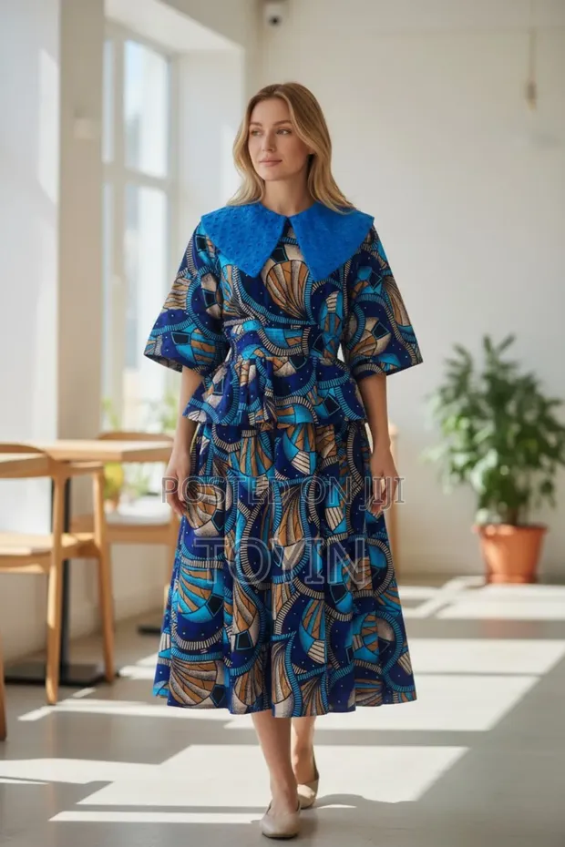 New Ankara Flare Dress don siyarwa - Toyin  Farashi:  55,000 a Jiji.ng  [Ido]