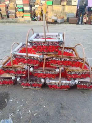 Hamper Basket Cane Made
