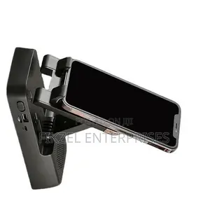 Foldable Desktop Phone Holder With Bluetooth Speaker and Powerbank