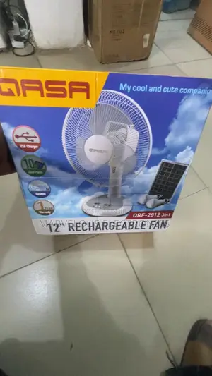 Brand New Gasa 12inch Solar Rechargeable Table Fan Available