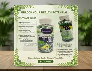 Exceptionnaire Moringa Capsules – Energy Immunity Boost