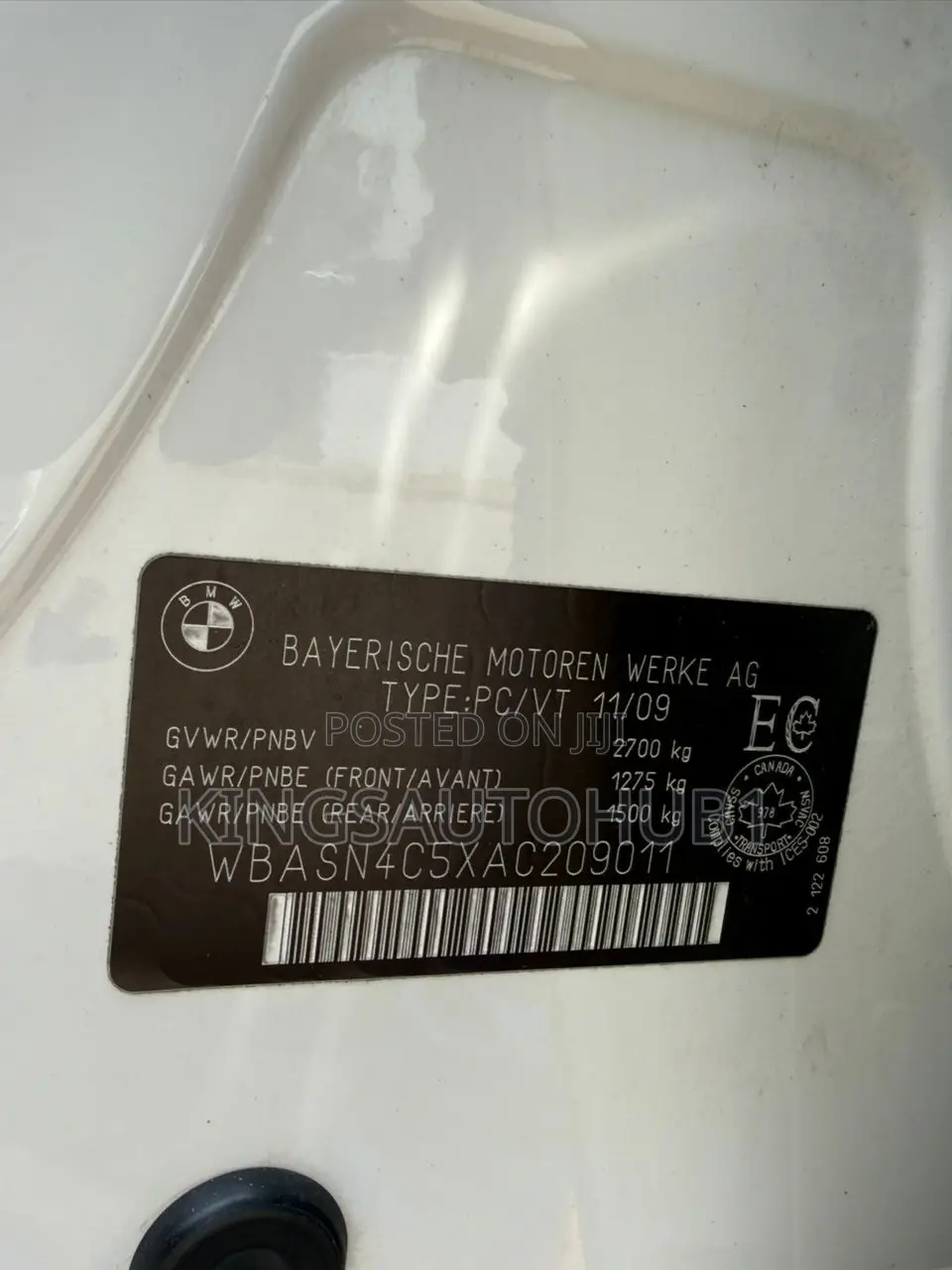BMW 550i 2010 White