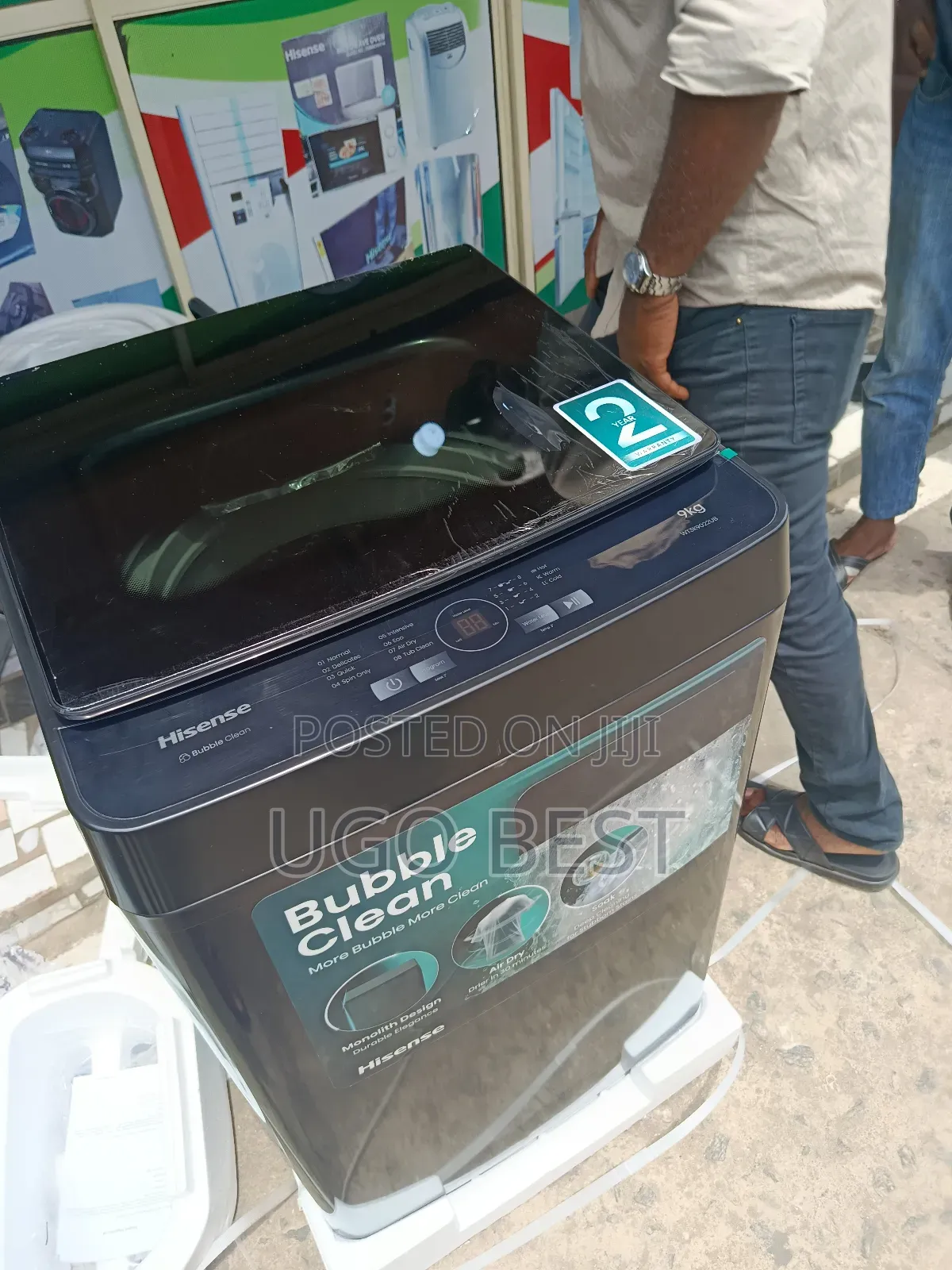 Hisense 9kg Uploading Automatic Washing and Spinning Machine Original