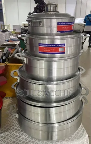 6pcs Die-Cast Aluminium Cookware Pots