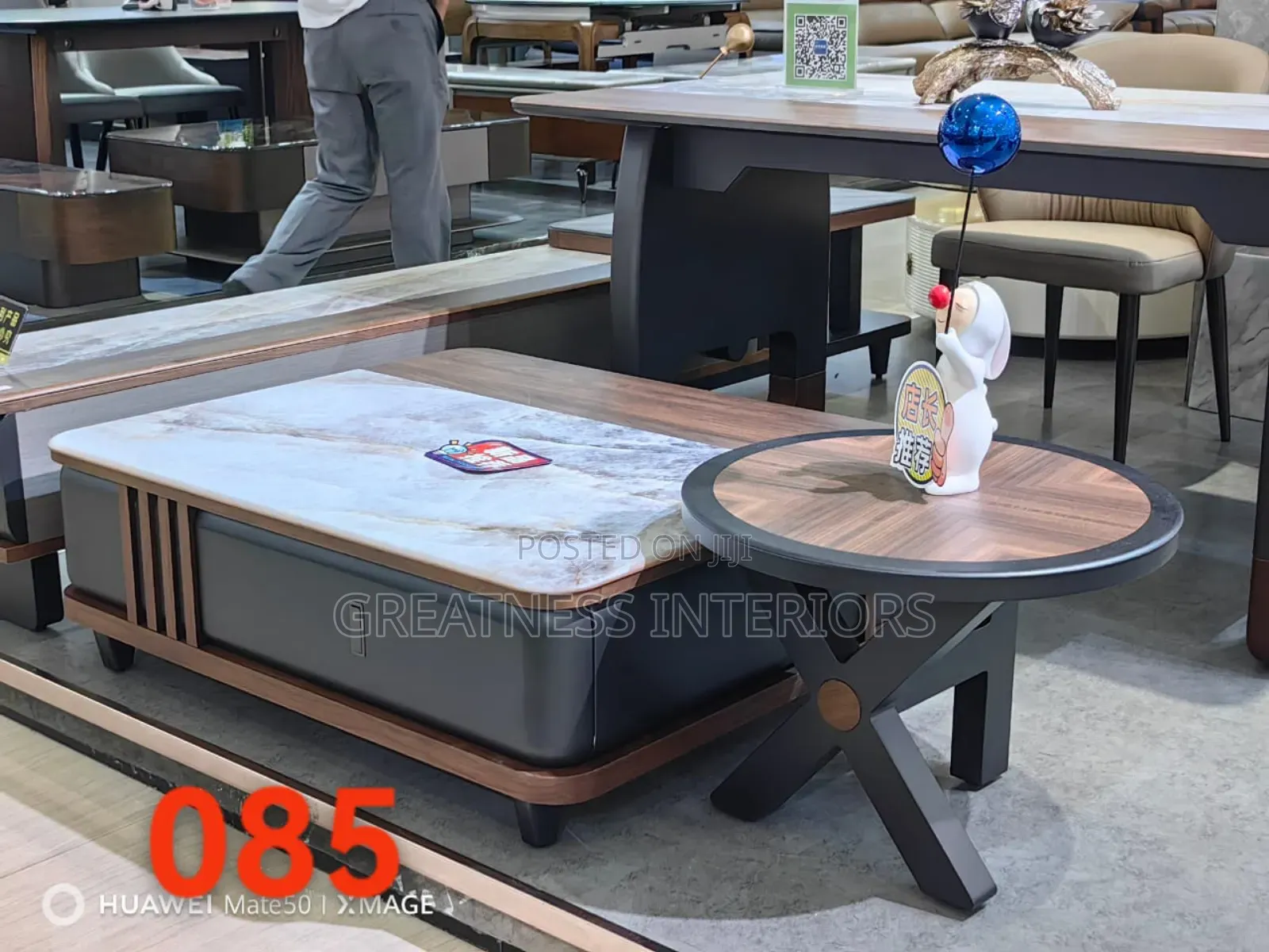 Marble Haven Coffee Table Set