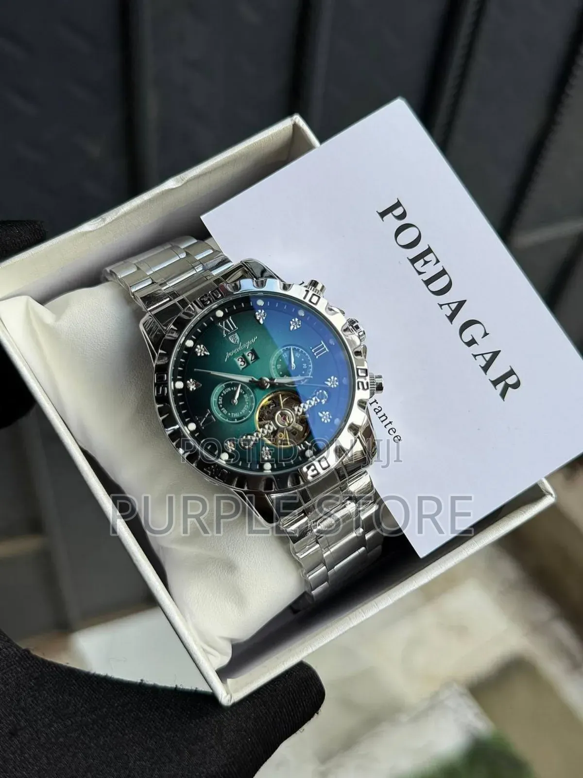 Poedagar Solid Quality Automatic Mechanical-"Chronograph" Watches.