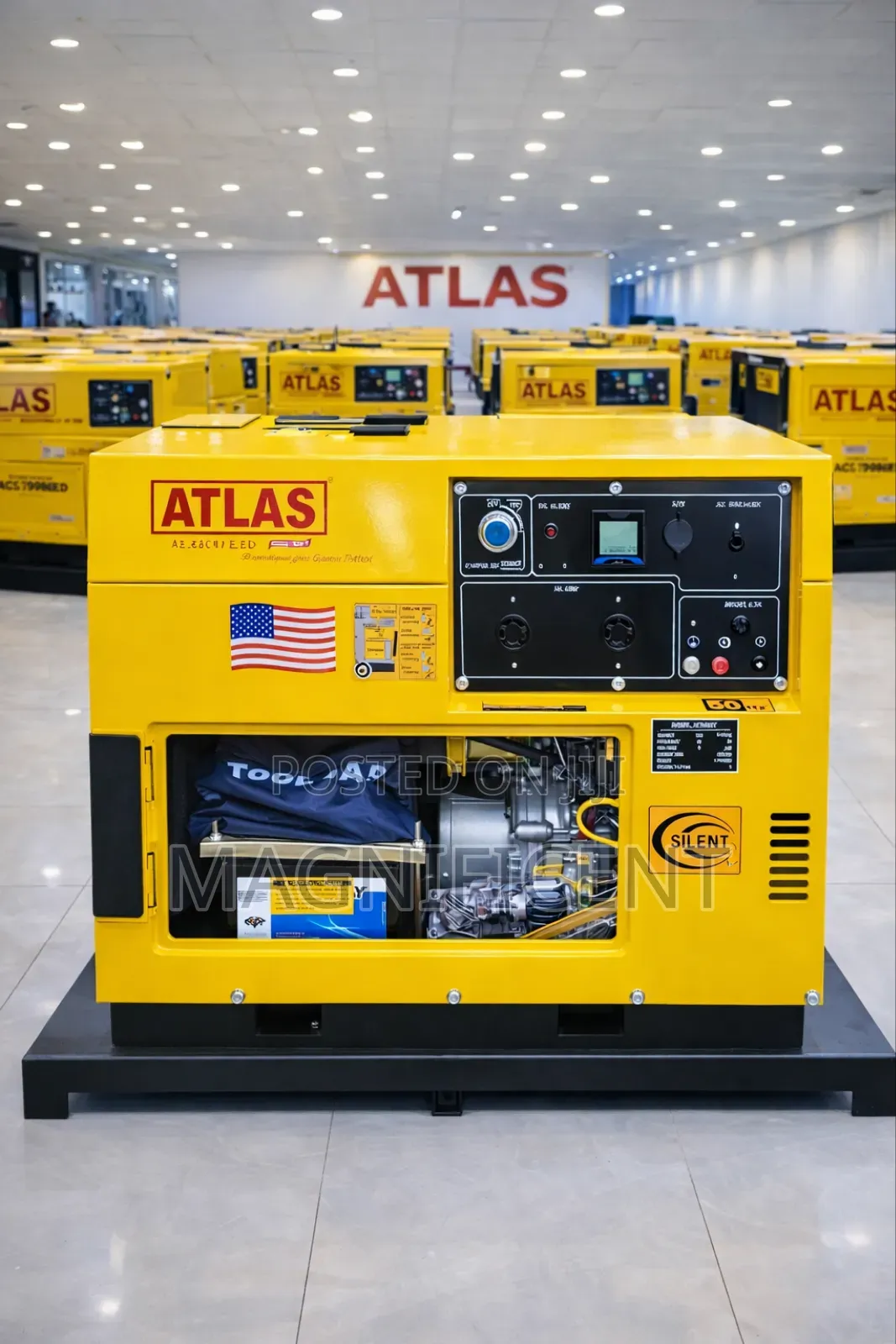 10kva Soundproof Diesel Generator – Atlas Brand (Silent Durable)