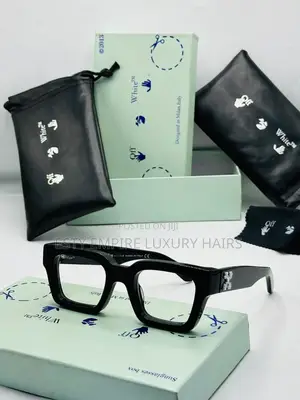 High Quality Thick Frame Off White Frame Glasses
