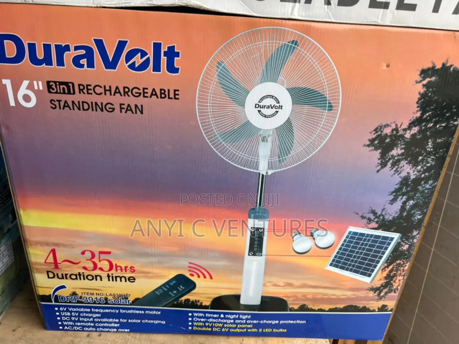 Solar Standing Fan