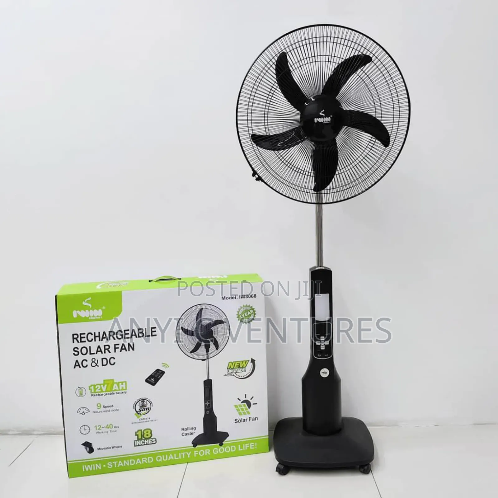 Iwin Solar Standing Fan