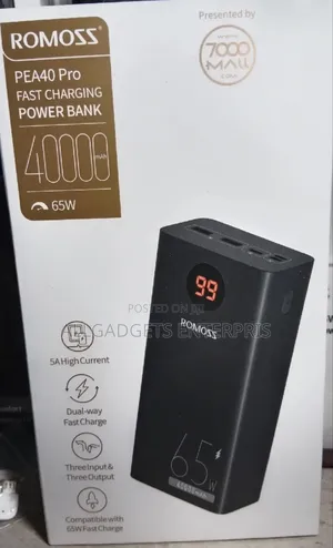 Romosss 65w 40000mah Laptop Power Bank
