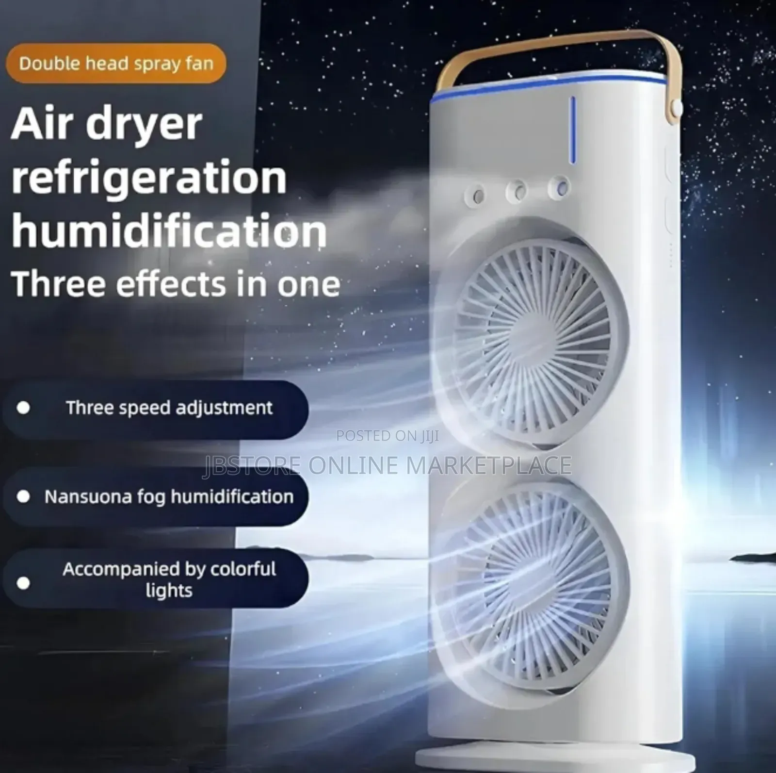 Portable Double-Ended Spray Fan