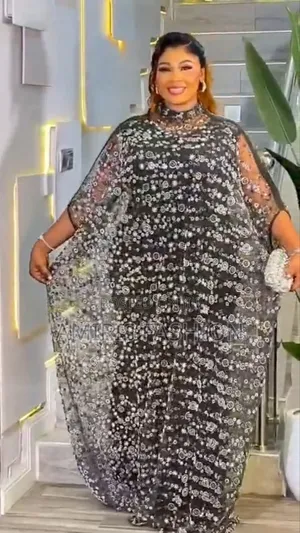 Quality Beautiful Turkey Bubu Gown With Transparent Silk Materials
