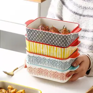 Mini Hand Painted Ceramic Baking Bowl