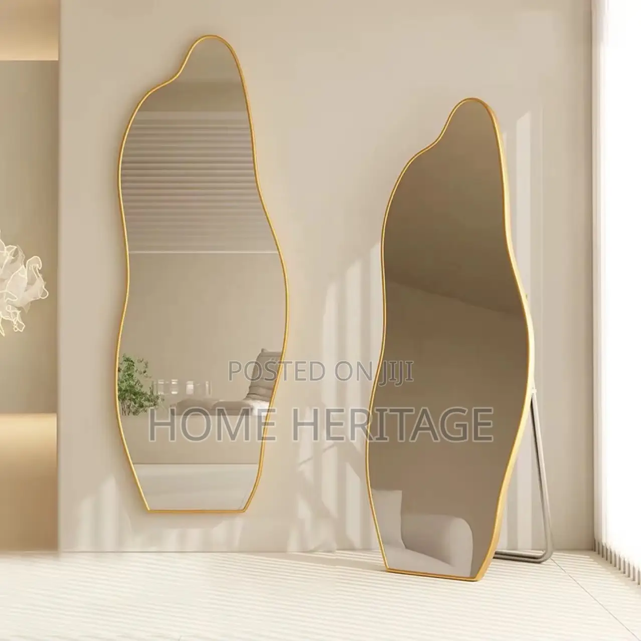 Shapeless Dressing Mirror With Out Light