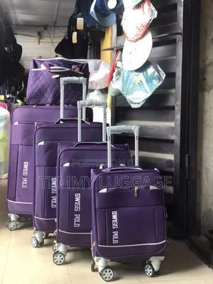 Swiss Polo Purple Traveling Luggage Boxes