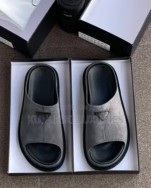 Original Prada Suede Slippers