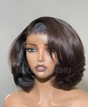 Hd Frontal Layered Bob Wig Unit