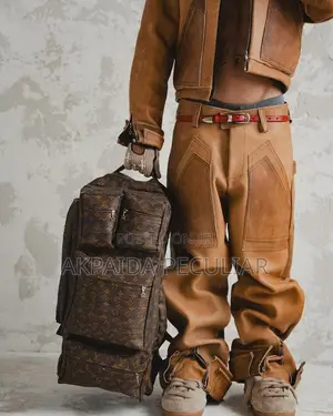 Brown Leather Jacket and Pants