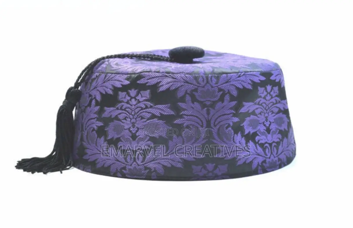 Brocade Smoking Cap | Multiple Colors Available | Men's Smoking Hat