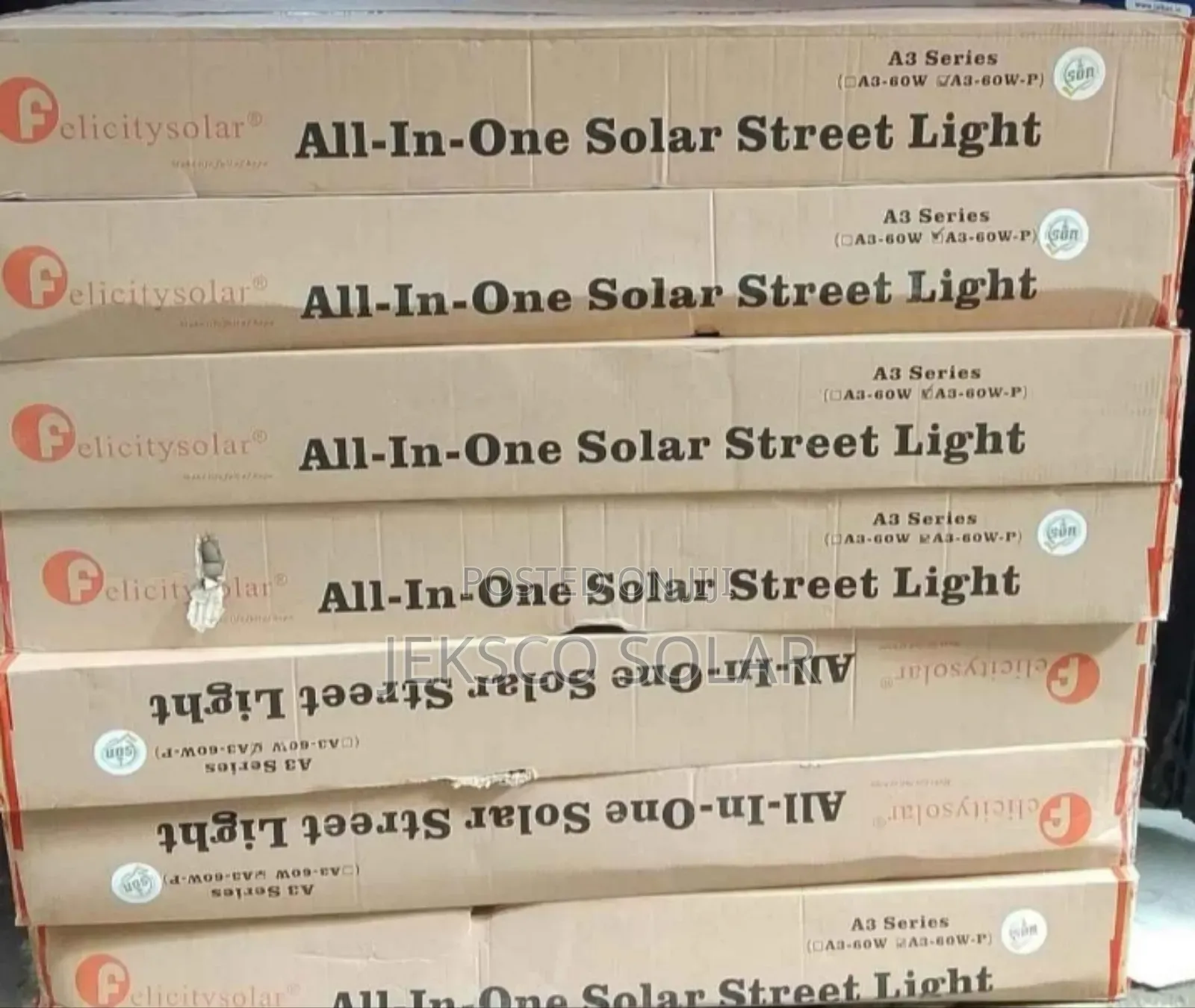 Felicity All in One Solar Street Light, Fl, A3, 100w