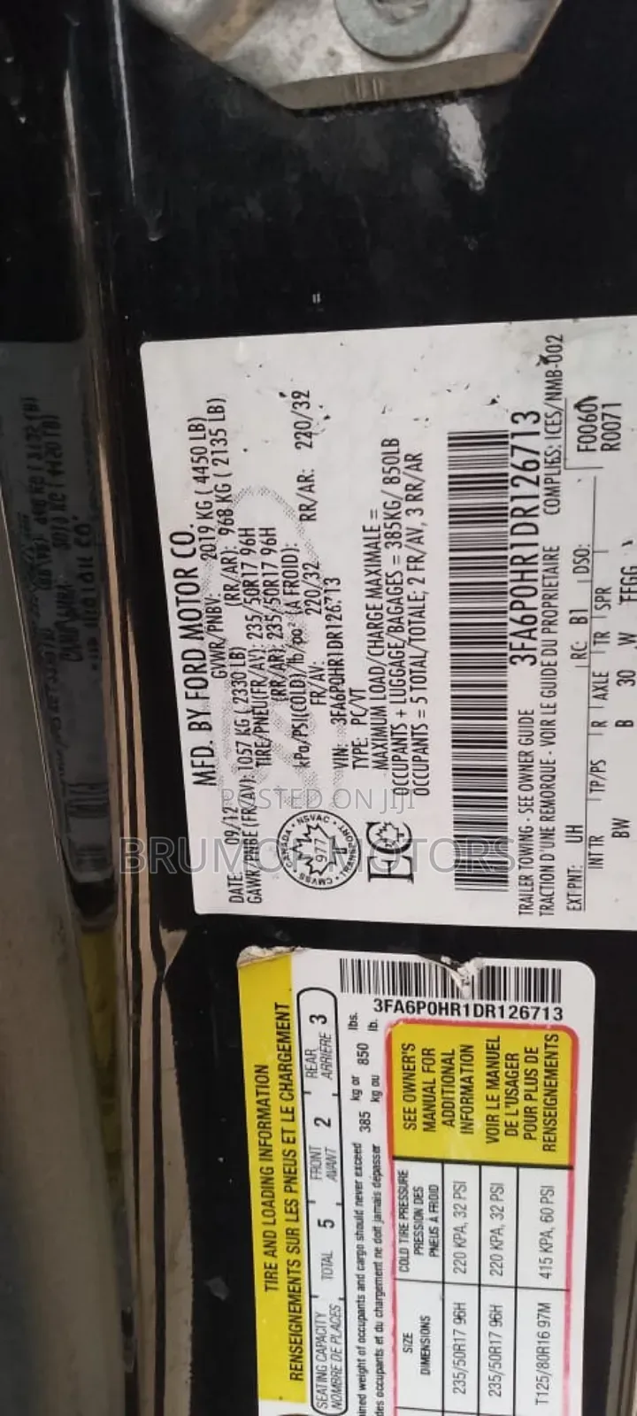 Ford Fusion SE 2013 Black