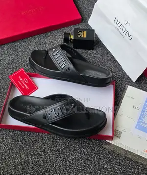 Valentino Leather Slides