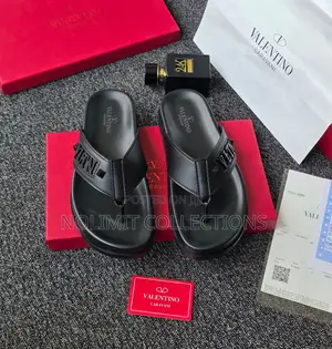 Valentino Leather Slides