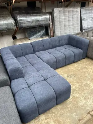 Modern 6 Seater Grey Sofa