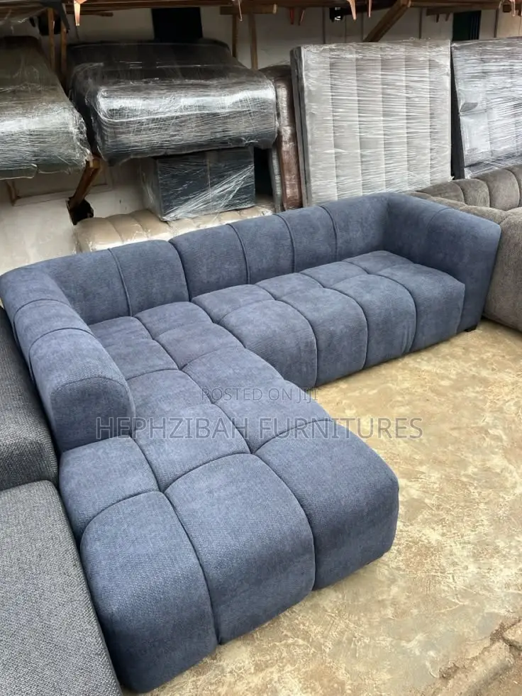 Modern 6 Seater Grey Sofa