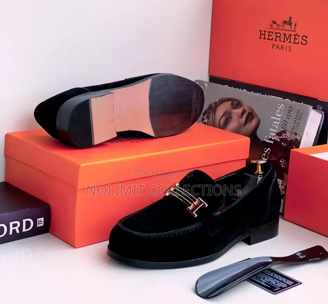 Hermes Leather Loafers With Flat Soles