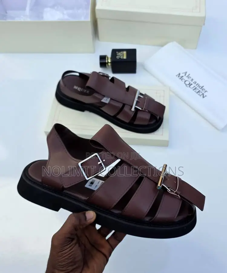 Alexander McQueen Leather Sandals Men's