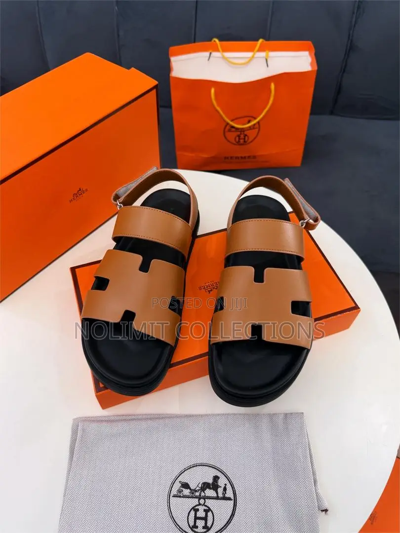 Hermes Chypre Leather Sandals