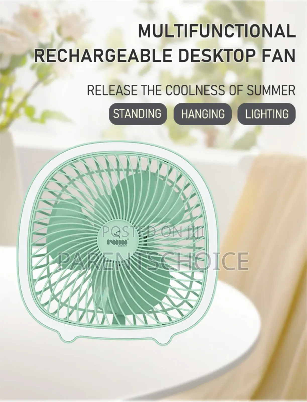 Iwin Rechargeable Fan 8inches