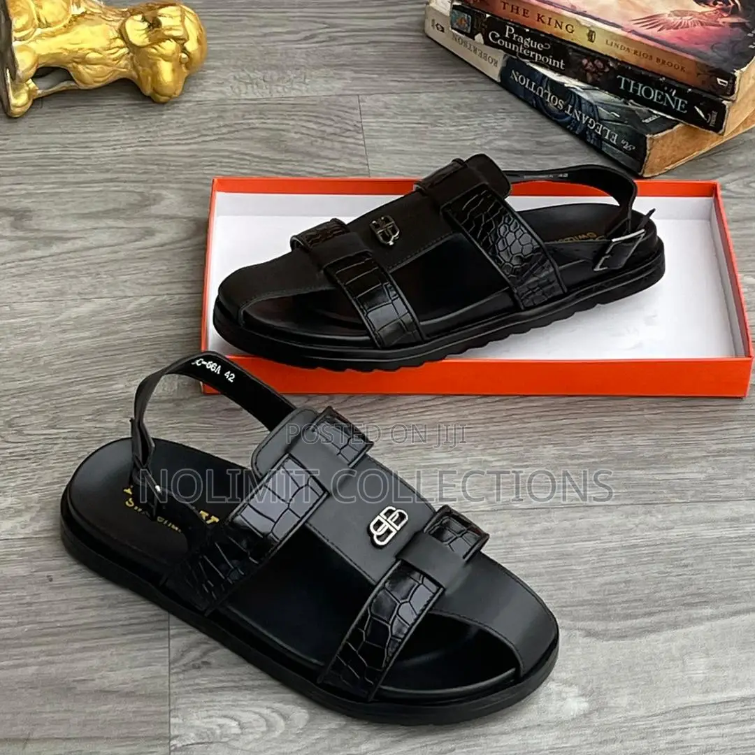 Balenciaga Men's Leather Sandals