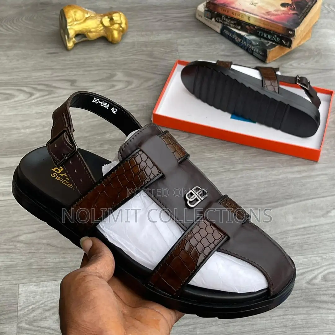 Balenciaga Men's Leather Sandals