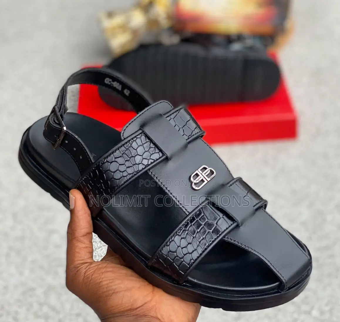 Balenciaga Men's Leather Sandals