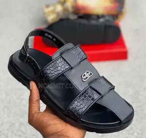 Balenciaga Men's Leather Sandals