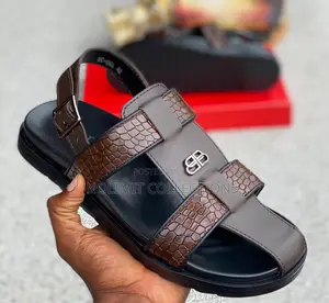 Balenciaga Men's Leather Sandals