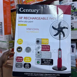 Century 18" Rechargeable Standing Fan