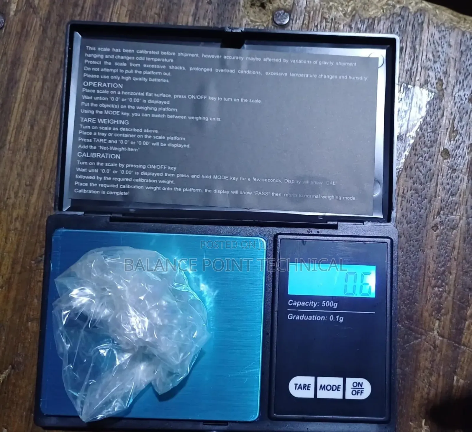500g by 0.1 Pocket Scale