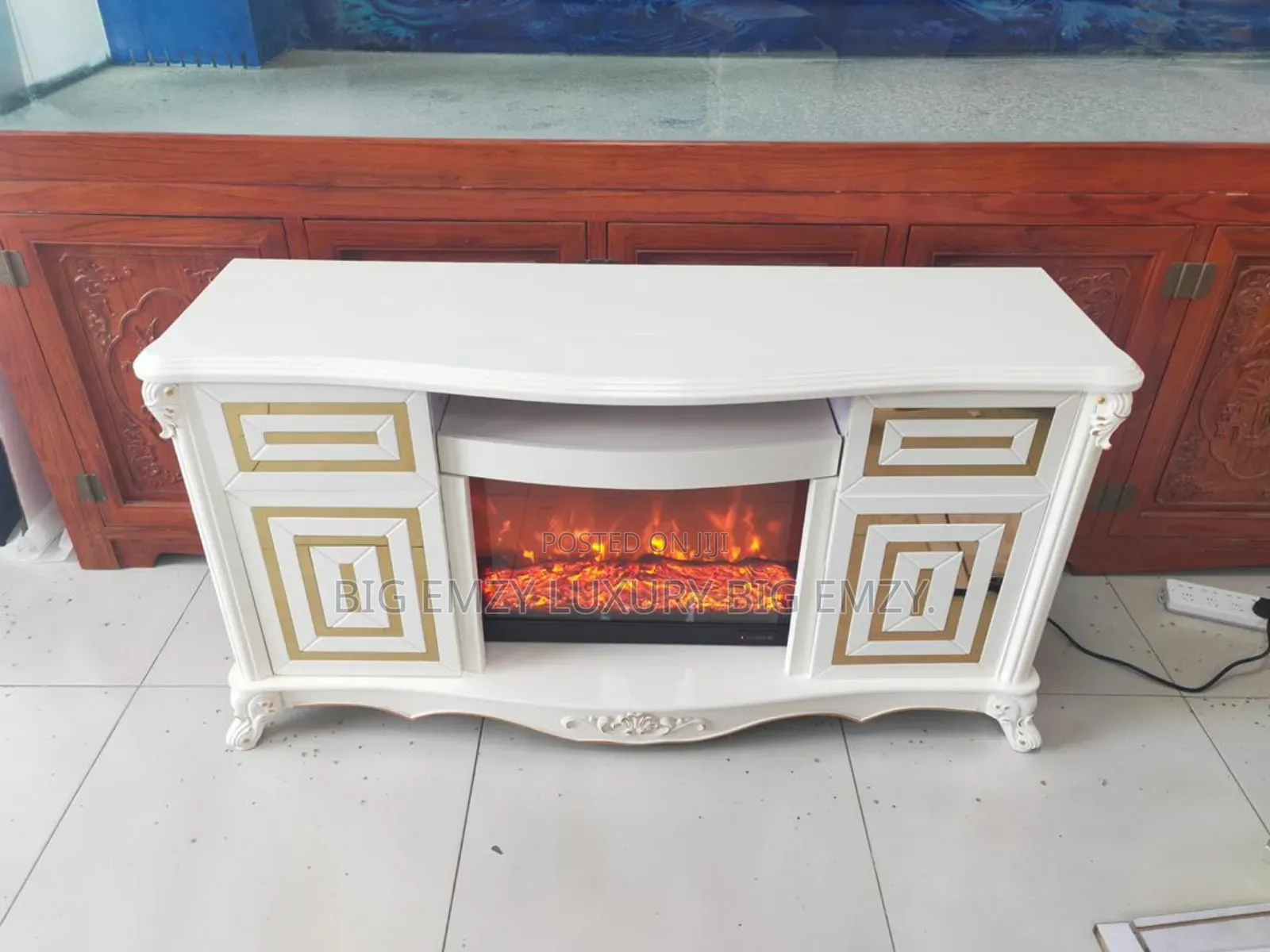 White Electric Fireplace Tv Stands