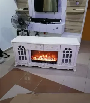 White Electric Fireplace Tv Stands