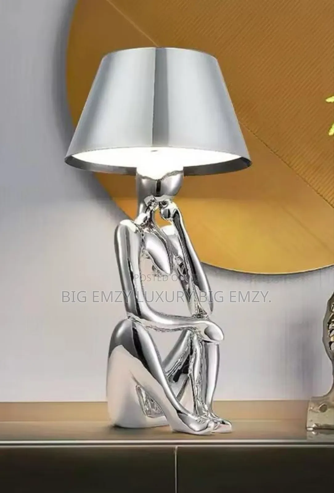 Modern Led Sculpture Table or Bedroom Lamp.