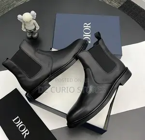 New Dior Men Leather Chelsea