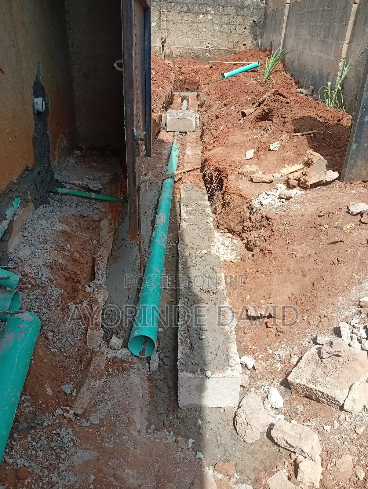 Waste Pipe Laying