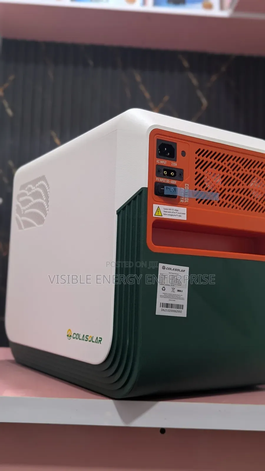 Cola 3600 Solar Power Generator