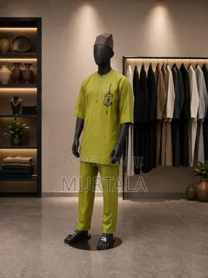“Premium Lemon Senator Shirt – 3/4 Sleeve With Black Cage Bird Design”