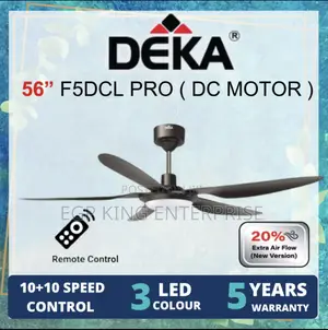 Deka Luxury Fan F5dc Pro (56" With Led Light)