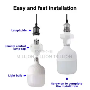 6pcs Remote Control Light Socket Lamp Holder With Timer